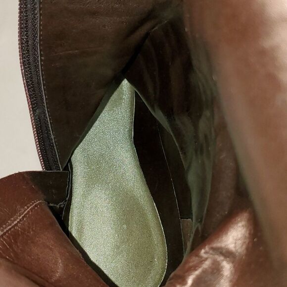 Antonio Melani Knee Boot Heels Women’s Size 9.5 Brown  Leather - Picture 4 of 10